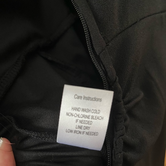 Formal Black Floor Length Dress- Size SMALL - Picture 7 of 11